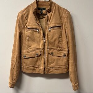 Lauren Ralph Lauren Tan Jean Jacket